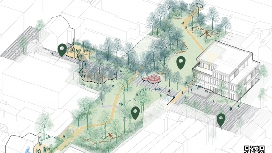 Gemeente Deerlijk - Centrumpark - Kaart infoborden