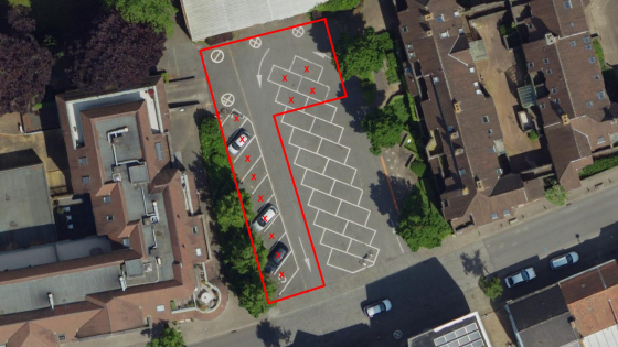 Kaart parkeerverbod PFAS